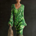 ECCENTRIC WOOL CAMO DRESS