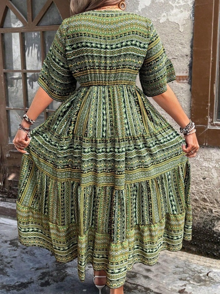 ECCENTRIC TRIBAL PRINT DRESS