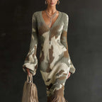 ECCENTRIC WOOL CAMO DRESS