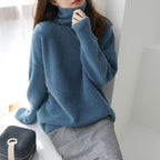 High-neck Women's Loose Versatile Knit Pullover Sweater